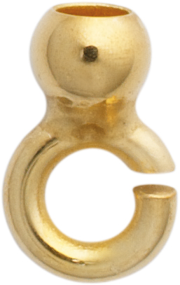 Cap gold 333/-Gg outer Ø  2.50mm with small eye, open