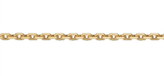 Collier chain gold 333/GG, anchor diamond-coated 55 cm