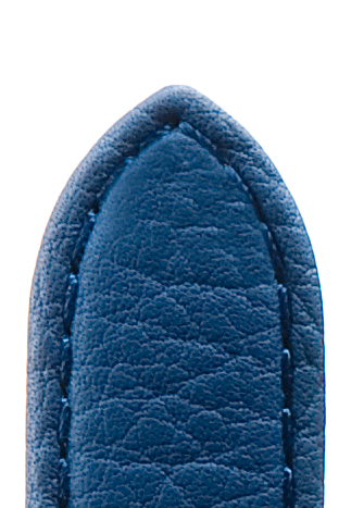 Leather band sport waterproof, 20mm, medium blue