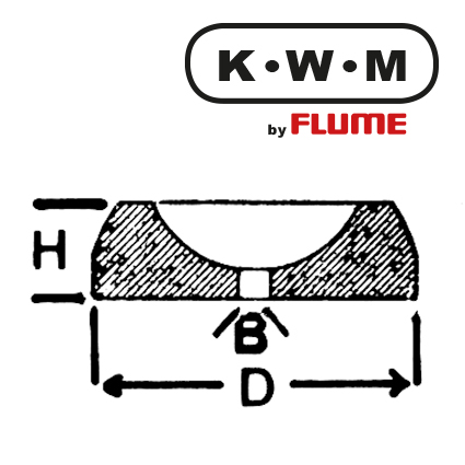 KWM-Einpresslager Messing KL216, B 0,13-H 0,70-D 1,82 mm