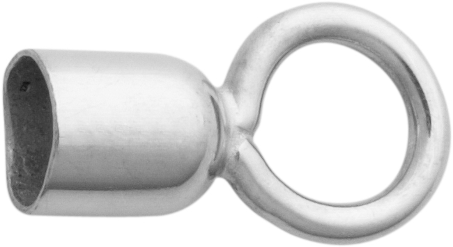 Cap silver 925/- inner Ø 3.00mm with large eye, closed