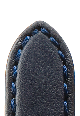 Lederband Oregon Handgenäht 22mm dunkelblau handgenäht