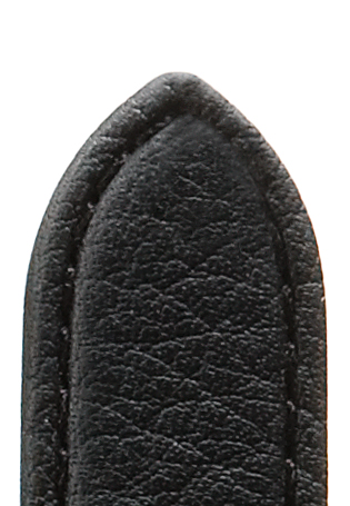 Leather band sport waterproof, 16mm, black