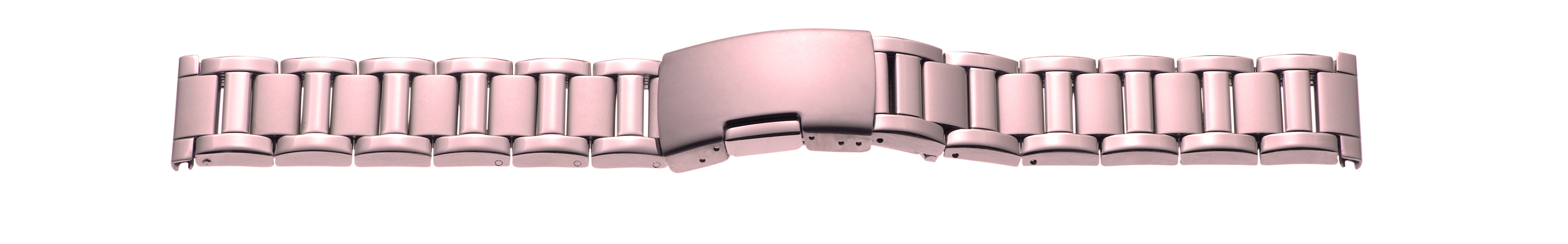 Metal band, stainless steel, 22 mm, rosegold, PVD, polished / brushed
