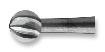 Carbide ball cutter, coarse teeth dia. 2.1 mm