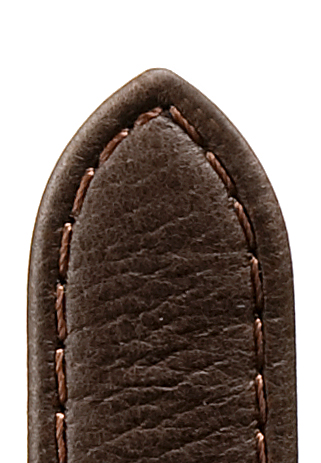 Leather band Softina, 16mm, dark brown