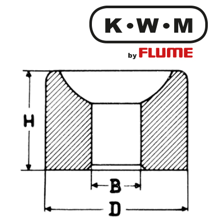 KWM-Einpresslager Messing L83, B 4,00-H 1,7-D 5,92 mm