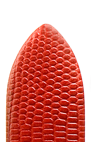 Lederband Java 14mm rot mit eleganter Eidechsprägung