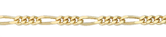 Collier chain gold 585/GG, Figaro 40cm