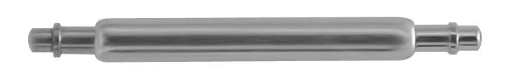 Spring bar 414E white stainless steel, Ø 1.4 length 12.0 mm, pins with approach