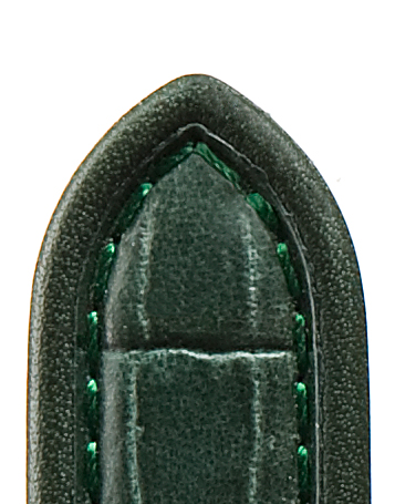 Lederband Imperator Waterproof 22mm dunkelgrün mit Louisiana Prägung