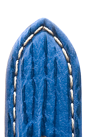Lederband Haifisch Waterproof 19mm mittelblau