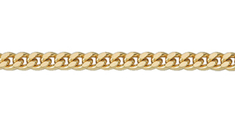 Collier chain gold 333/GG, curb chain 42cm
