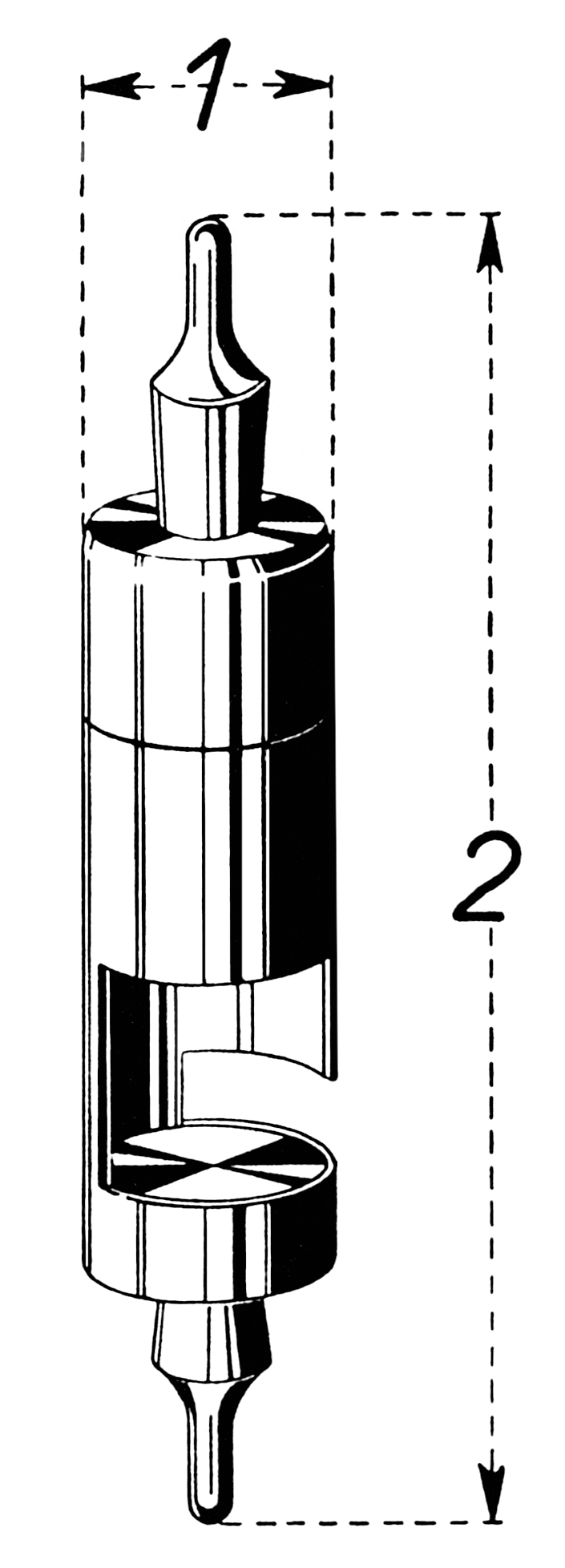 Cylinder Ø 68 Höhe 300 - 1/100mm
