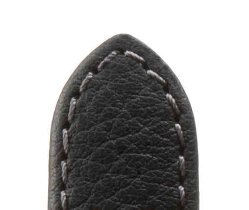 Pasek skórzany Ralley wodoodporny 22mm czarny Loch-Design