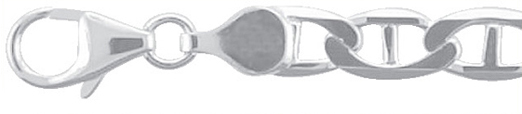 Bracelet silver 925/-, mariner chain 21.00 cm