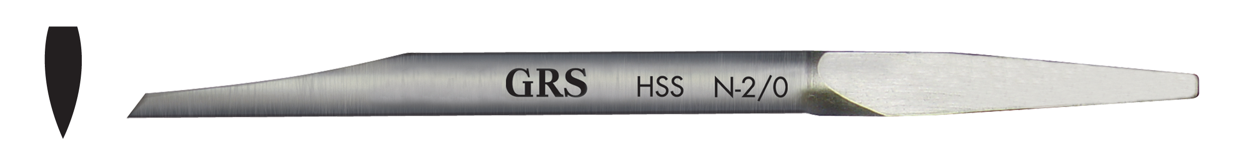GRS NTG graver, pointed, no. N-0 / 1.58mm, HSS