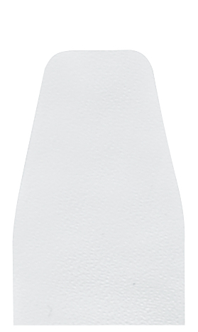 Lederband Nappa Clip 20mm weiß