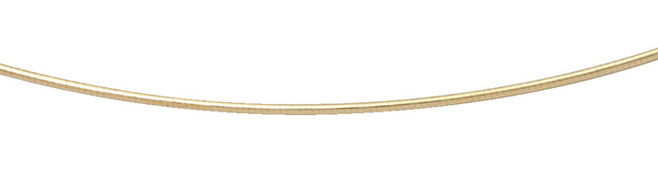 Collier gold 585/GG, Tonda round 42 cm, end eyelet can be unscrewed