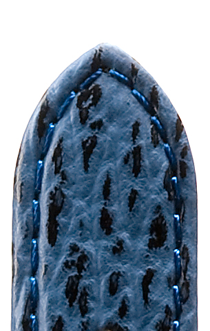 Lederband Haifisch Waterproof 22mm dunkelblau